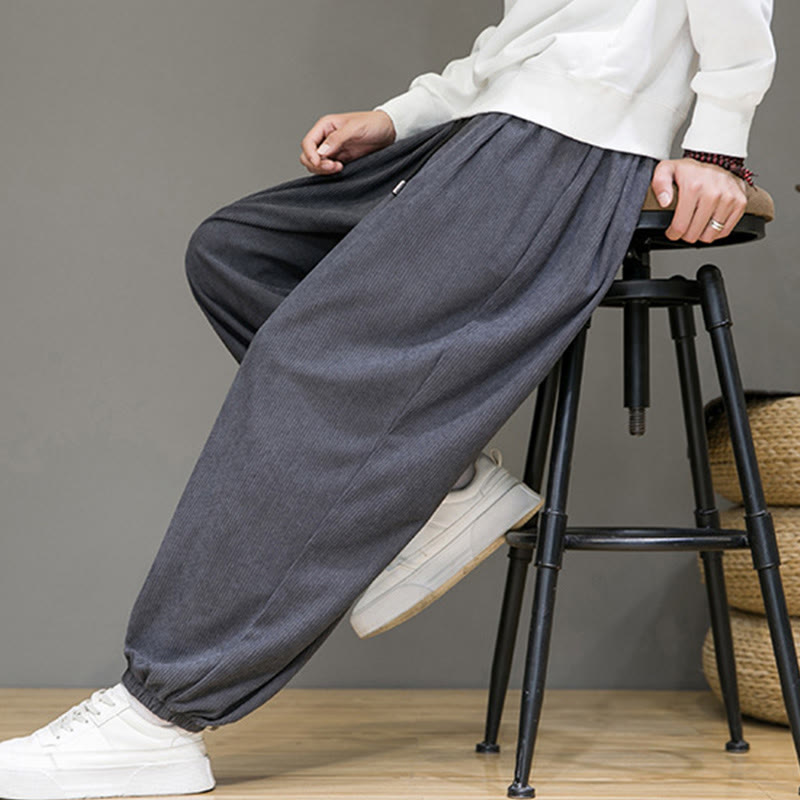 Pantalones tobilleros con forro polar y bolsillos Buddha Stones Commute Plain para hombre - image 7