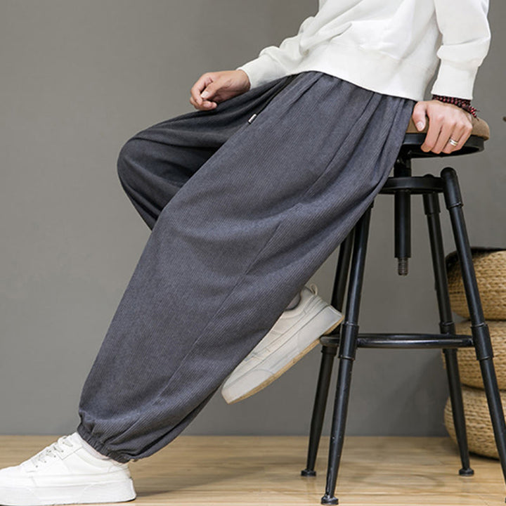 Pantalones tobilleros con forro polar y bolsillos Buddha Stones Commute Plain para hombre - image 7