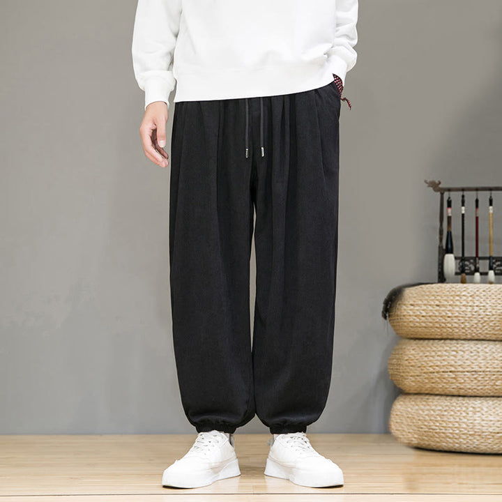Pantalones tobilleros con forro polar y bolsillos Buddha Stones Commute Plain para hombre - Negro - US/UK/AU46, EU56 (5XL) - image 8