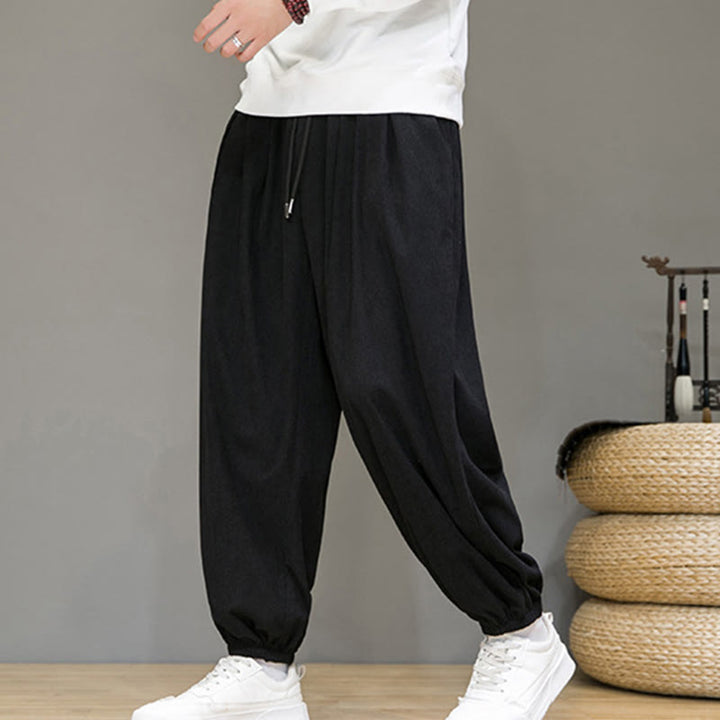 Pantalones tobilleros con forro polar y bolsillos Buddha Stones Commute Plain para hombre - image 13