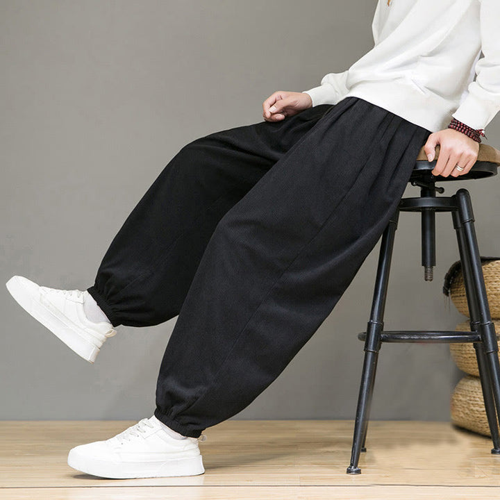 Pantalones tobilleros con forro polar y bolsillos Buddha Stones Commute Plain para hombre - image 15