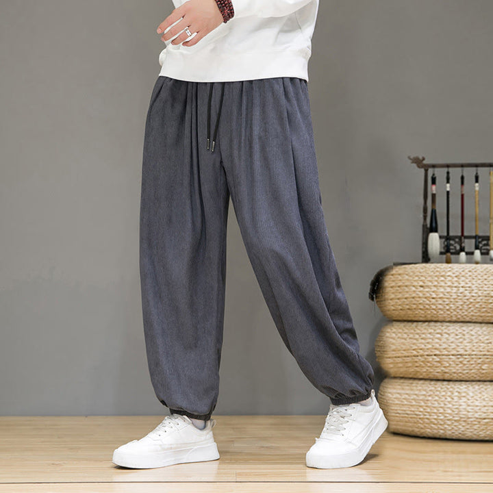 Pantalones tobilleros con forro polar y bolsillos Buddha Stones Commute Plain para hombre - image 3