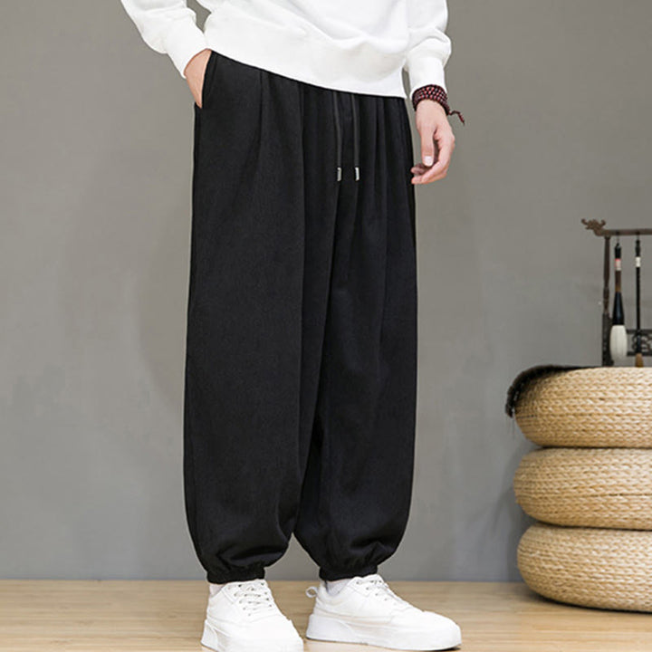 Pantalones tobilleros con forro polar y bolsillos Buddha Stones Commute Plain para hombre - image 9