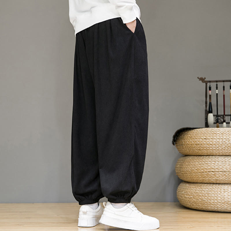 Pantalones tobilleros con forro polar y bolsillos Buddha Stones Commute Plain para hombre - image 10
