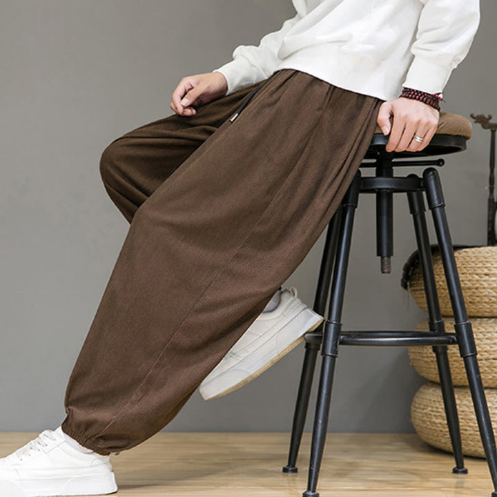Pantalones tobilleros con forro polar y bolsillos Buddha Stones Commute Plain para hombre - image 21