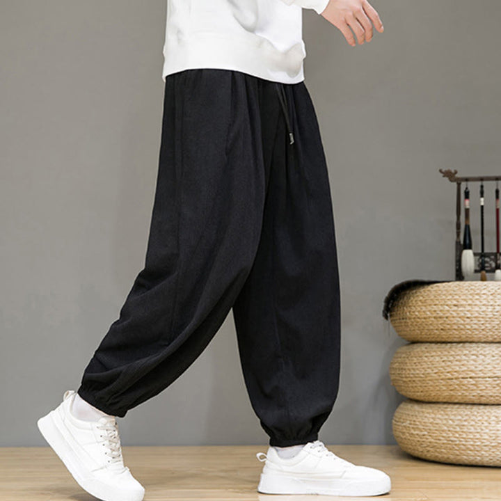 Pantalones tobilleros con forro polar y bolsillos Buddha Stones Commute Plain para hombre - image 14