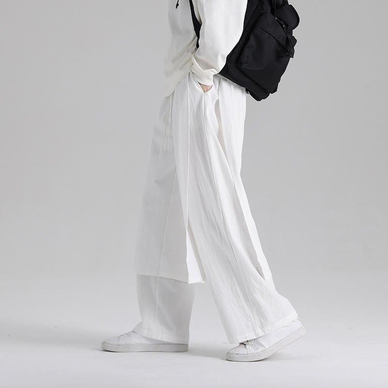 Pantalones de algodón para hombre con diseño de patchwork y Buddha Stones y bolsillos - image 22