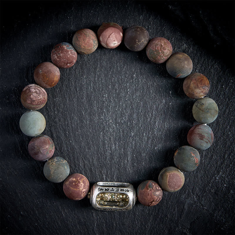Pulsera energética Om Mani Padme Hum con Buddha Stones - 20 centímetros - image 0