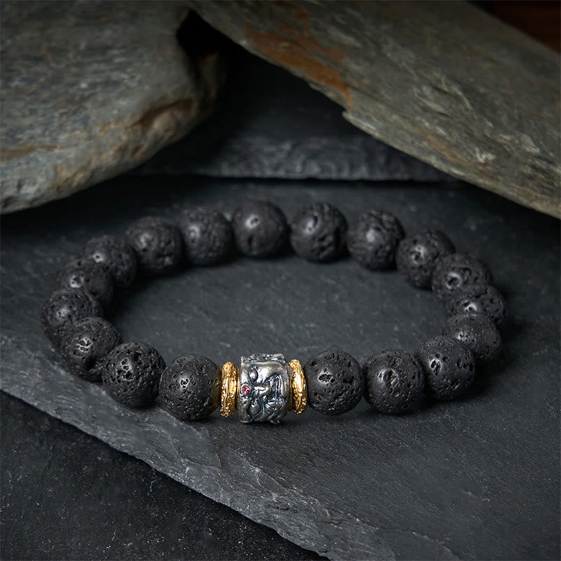 Pulsera de soporte con cara de Buddha Stones - image 1