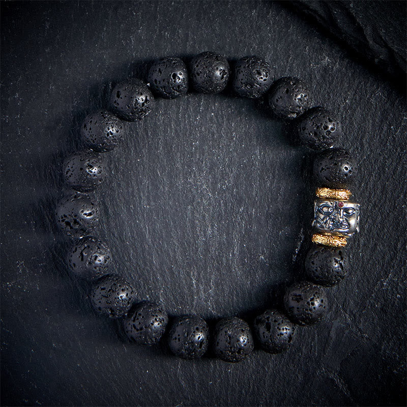 Pulsera de soporte con cara de Buddha Stones - 20 centímetros - image 0