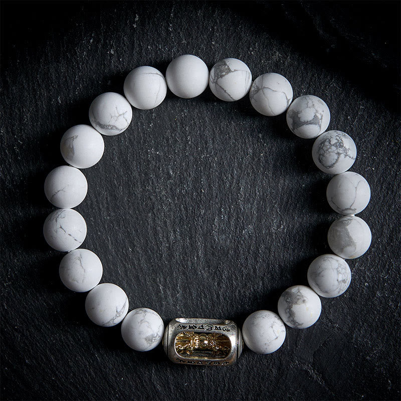 Pulsera con Buddha Stones y bendición Om Mani Padme Hum - 20 centímetros - image 0