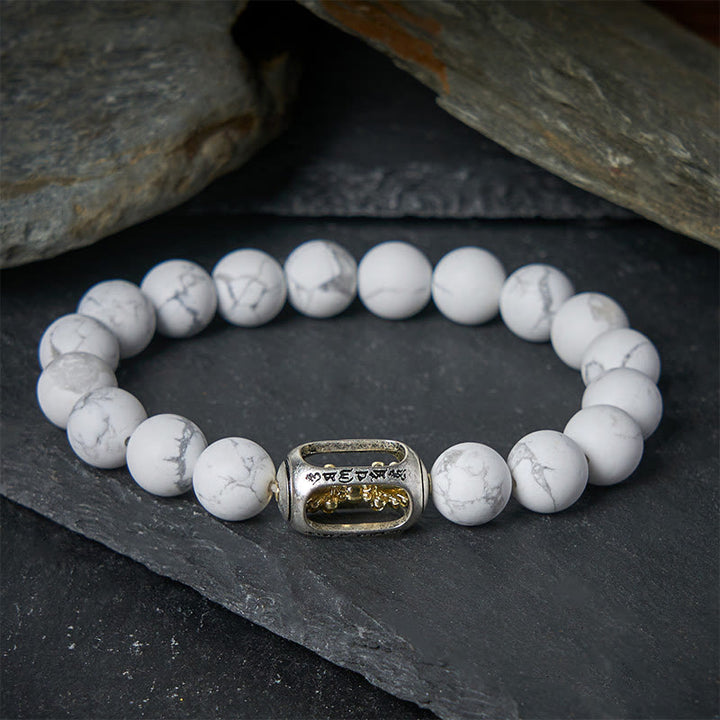 Pulsera con Buddha Stones y bendición Om Mani Padme Hum - image 1