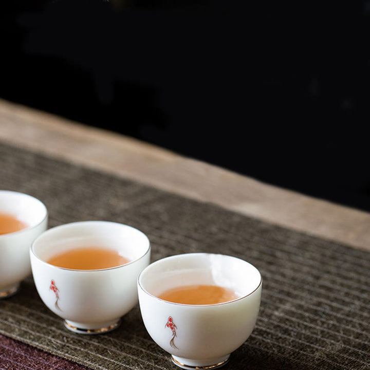 Taza de té de kung fu con pez koi y piedras de Buddha Stones - image 7