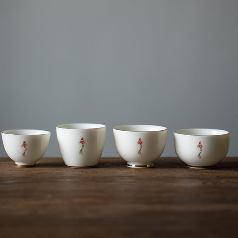 Taza de té de kung fu con pez koi y piedras de Buddha Stones - image 14