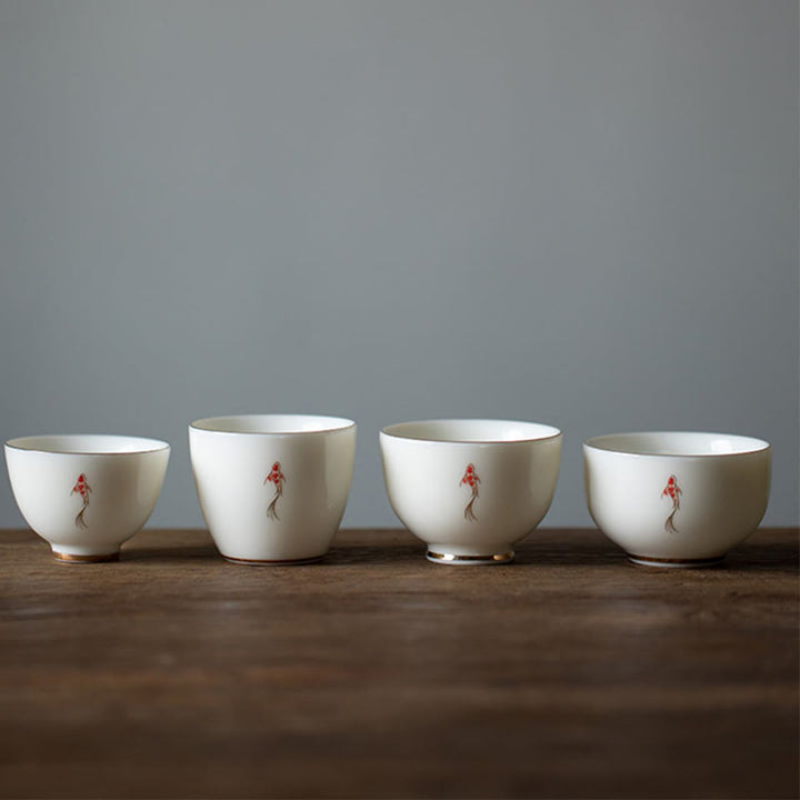 Taza de té de kung fu con pez koi y piedras de Buddha Stones - image 14