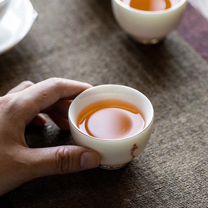 Taza de té de kung fu con pez koi y piedras de Buddha Stones - image 5