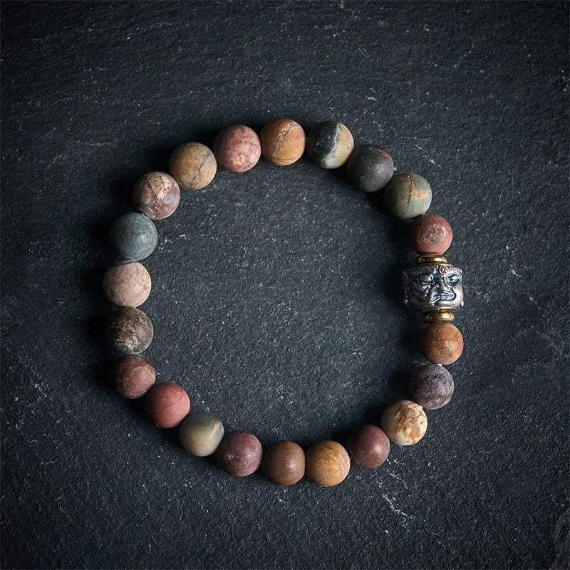 Pulsera energética con cara de Buddha Stones - image 2