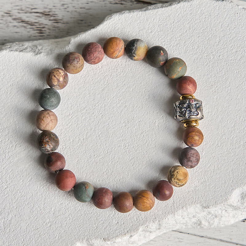 Pulsera energética con cara de Buddha Stones - 20 centímetros - image 0