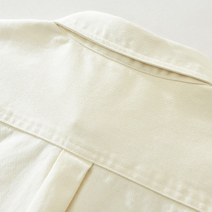Camisa de manga larga con botones y bolsillos de Buddha Stones Spring Commute para hombre, de algodón - image 5