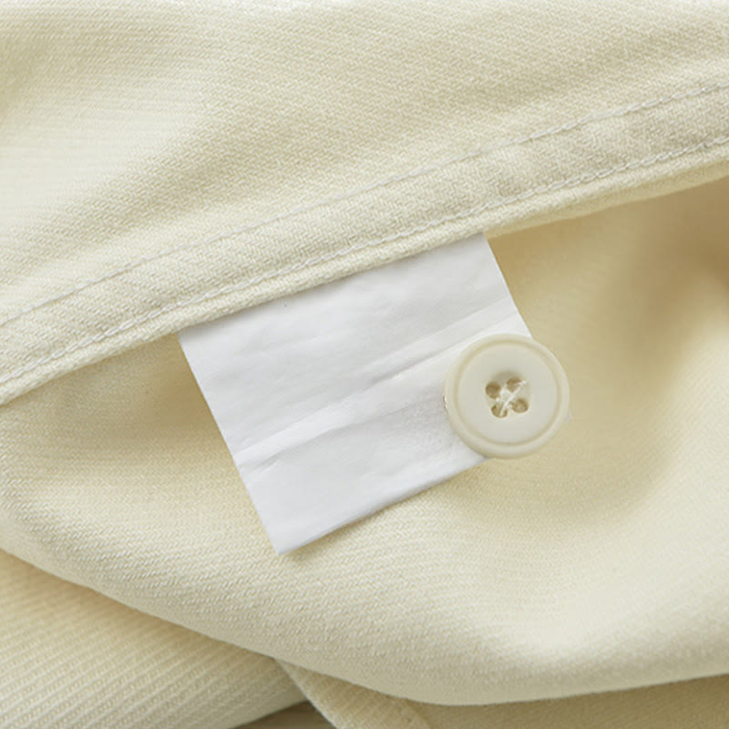 Camisa de manga larga con botones y bolsillos de Buddha Stones Spring Commute para hombre, de algodón - image 9