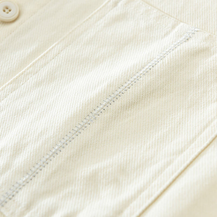 Camisa de manga larga con botones y bolsillos de Buddha Stones Spring Commute para hombre, de algodón - image 7