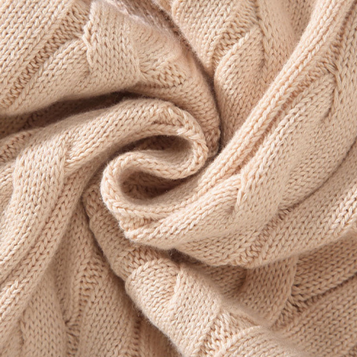 Suéter de algodón de manga larga para hombre con cuello alto, cremallera y textura de invierno de Buddha Stones - image 10