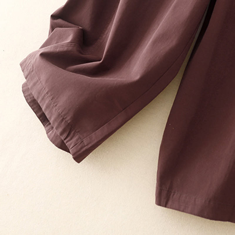 Pantalones harén de algodón para mujer con bolsillos, de largo 7-8, con estampado Buddha Stones - image 9