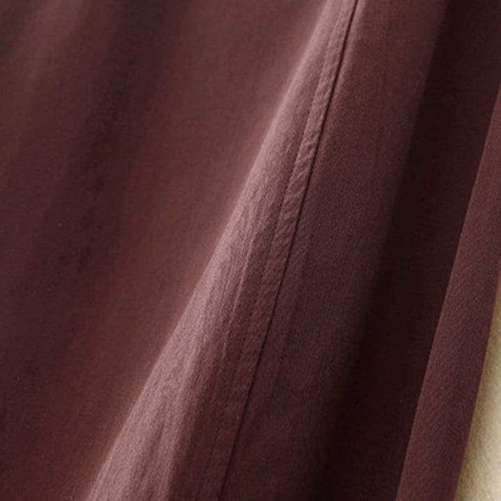 Pantalones harén de algodón para mujer con bolsillos, de largo 7-8, con estampado Buddha Stones - image 8