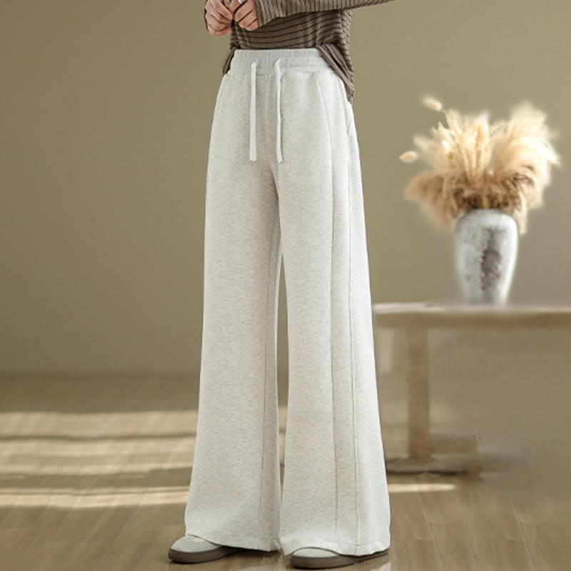 Pantalones casuales de algodón liso con bolsillos para mujer de Buddha Stones - image 2