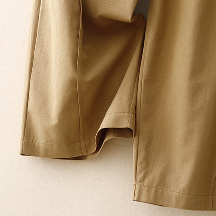 Pantalones casuales de algodón y poliéster con bolsillos para mujer de Buddha Stones - image 2