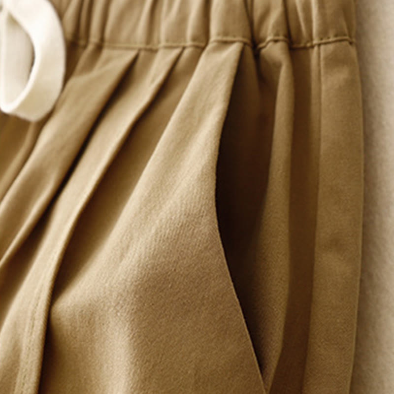 Pantalones casuales de algodón y poliéster con bolsillos para mujer de Buddha Stones - image 4