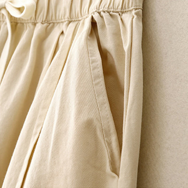 Pantalones casuales de algodón y poliéster con bolsillos para mujer de Buddha Stones - image 12