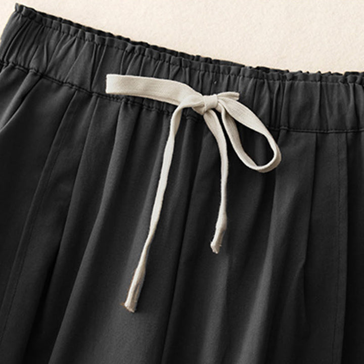 Pantalones casuales de algodón y poliéster con bolsillos para mujer de Buddha Stones - image 15