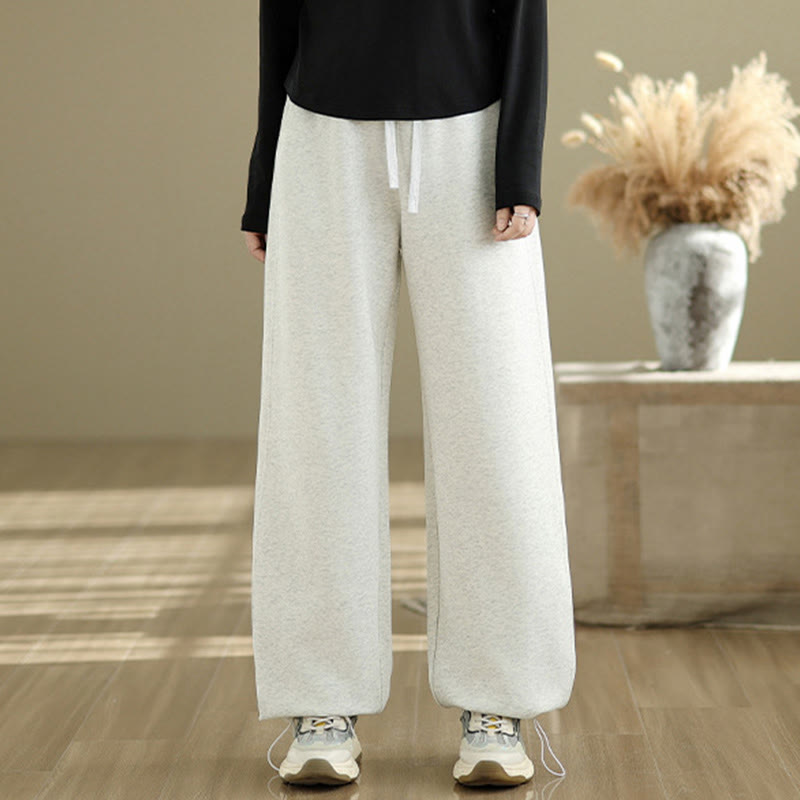 Pantalones rectos de algodón con bolsillos para mujer de Buddha Stones Casual Rope - image 15