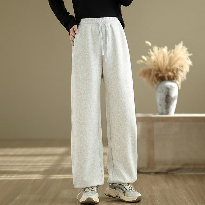 Pantalones rectos de algodón con bolsillos para mujer de Buddha Stones Casual Rope - image 17