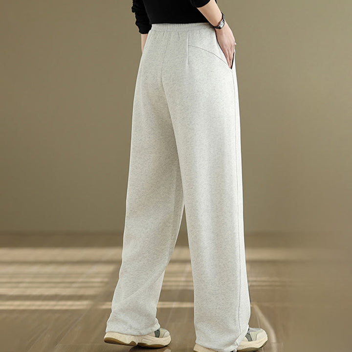Pantalones rectos de algodón con bolsillos para mujer de Buddha Stones Casual Rope - image 16