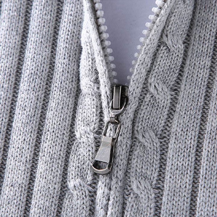 Chaqueta de algodón de manga larga y cuello alto para hombre con diseño de cremallera y estampado de Buddha Stones Spring Plain - image 4