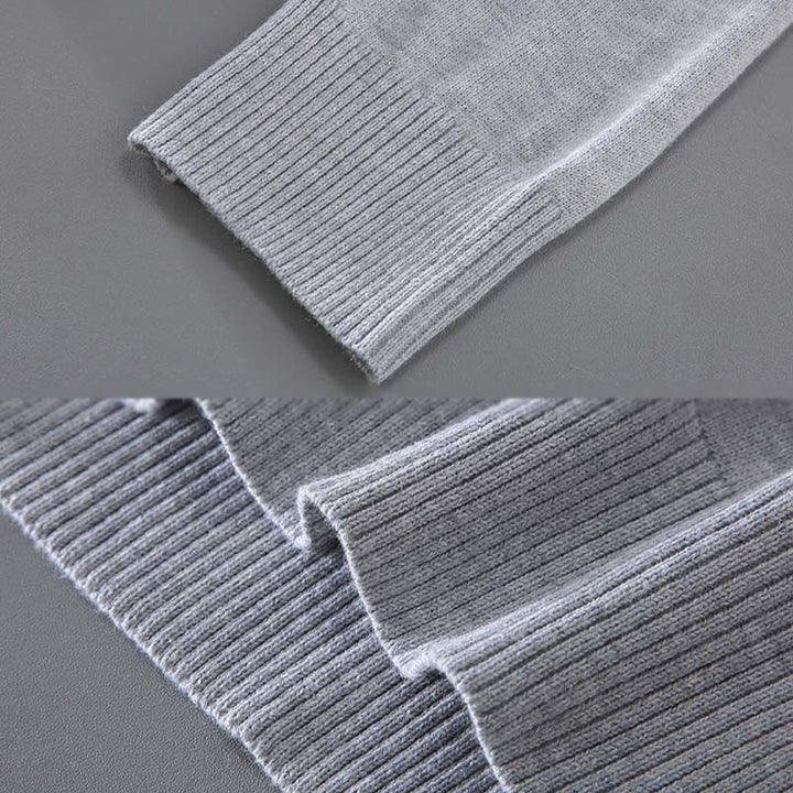 Suéter térmico de algodón puro con diseño acanalado Buddha Stones para hombre, cuello redondo y manga larga - image 9