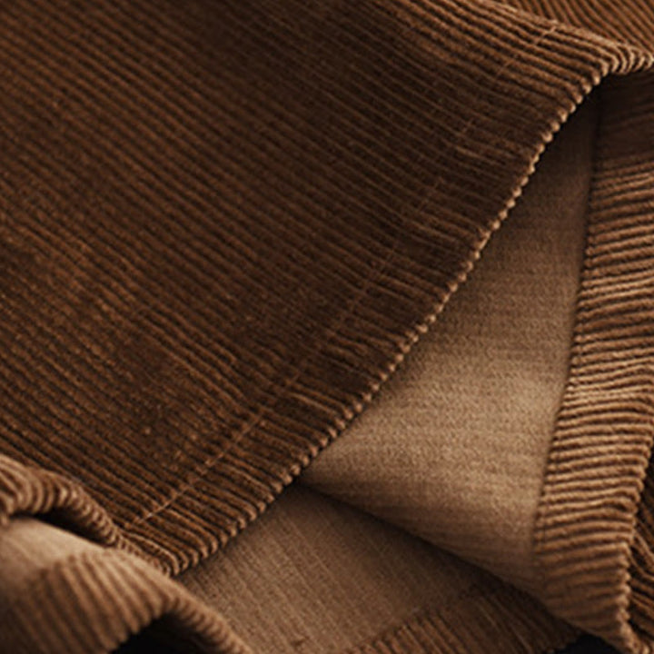 Falda de pana lisa Buddha Stones para mujer, de largo 7-8, con bolsillos - image 13