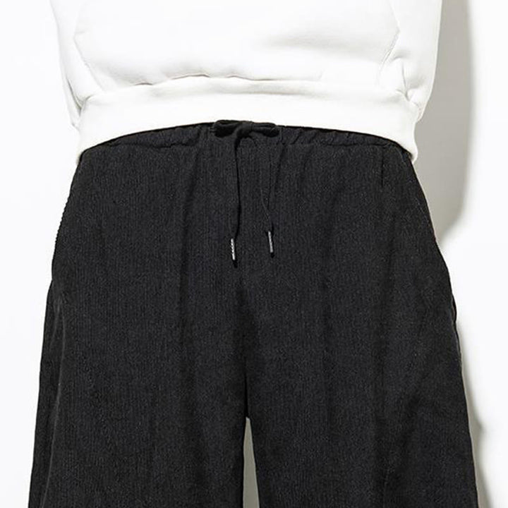 Pantalones cónicos de pana de algodón con bolsillos para hombre Buddha Stones Fall Pure Color - image 18