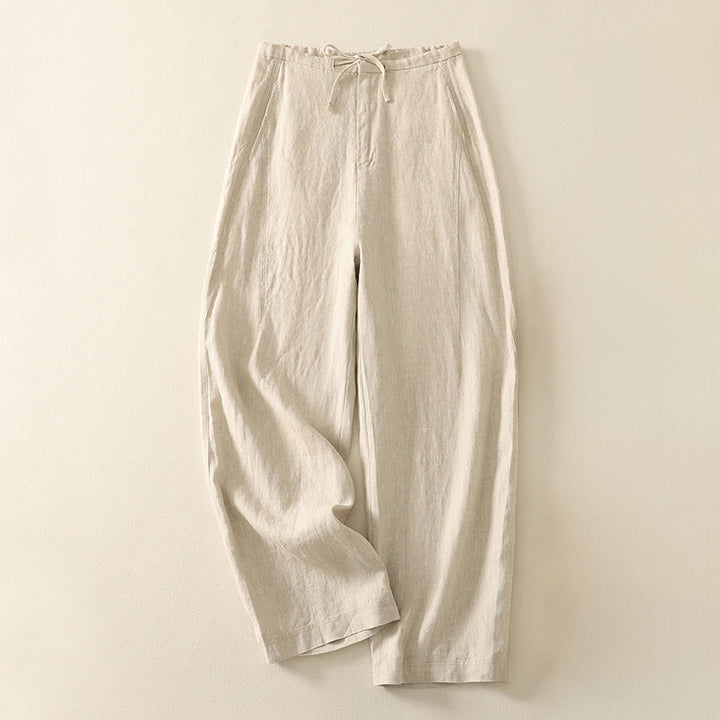 Pantalones casuales de algodón con bolsillos para mujer de Buddha Stones - PapayaWhip - US8-10，UK/AU12-14，EU40-42 (2XL) - image 0
