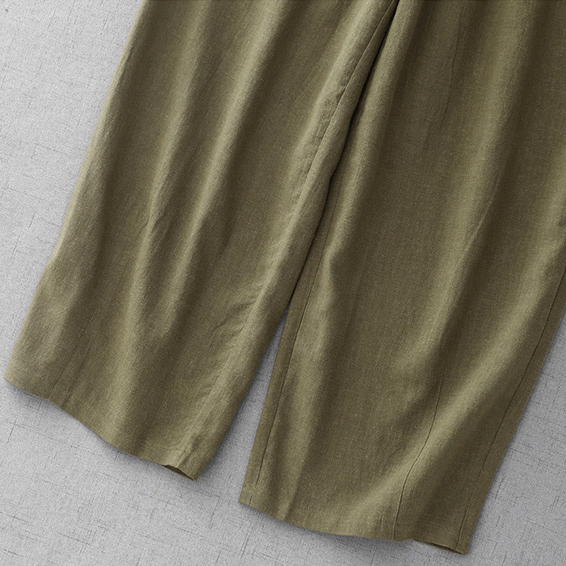 Pantalones casuales de algodón con bolsillos para mujer, de Buddha Stones , de longitud 7-8 - image 7