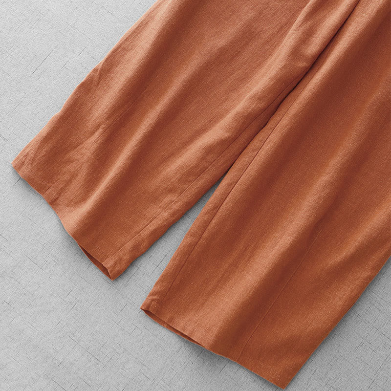 Pantalones casuales de algodón con bolsillos para mujer, de Buddha Stones , de longitud 7-8 - image 15
