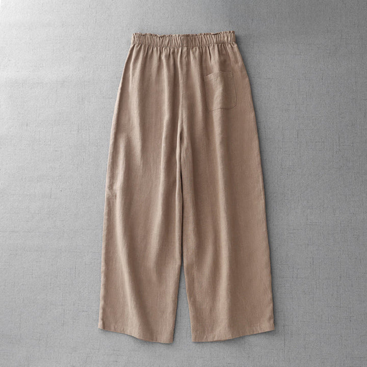 Pantalones casuales de algodón con bolsillos para mujer, de Buddha Stones , de longitud 7-8 - image 17