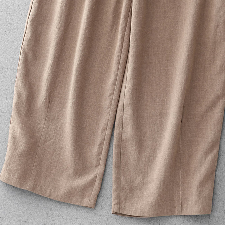 Pantalones casuales de algodón con bolsillos para mujer, de Buddha Stones , de longitud 7-8 - image 23