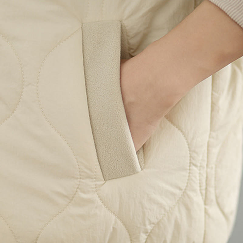 Chaqueta de algodón con capucha, manga larga y bolsillos para mujer de Buddha Stones - image 4