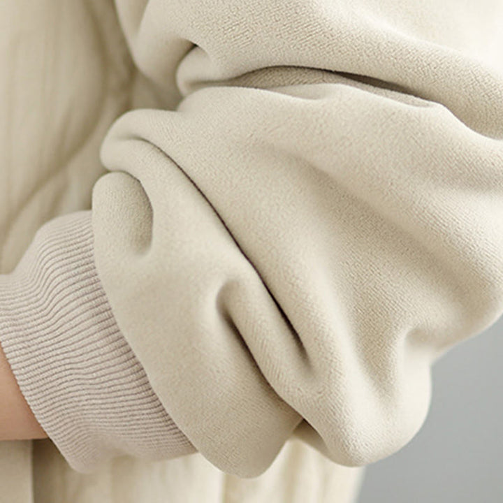Chaqueta de algodón con capucha, manga larga y bolsillos para mujer de Buddha Stones - image 8