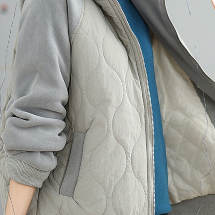 Chaqueta de algodón con capucha, manga larga y bolsillos para mujer de Buddha Stones - image 14