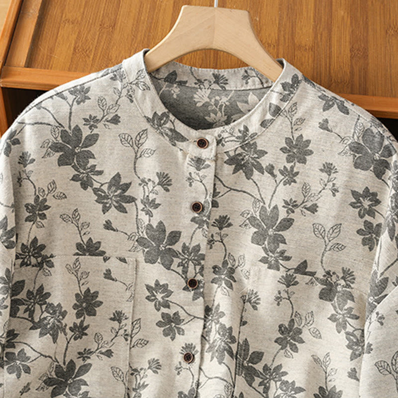 Camisa de poliéster de manga larga para mujer con estampado casual de Buddha Stones - image 2
