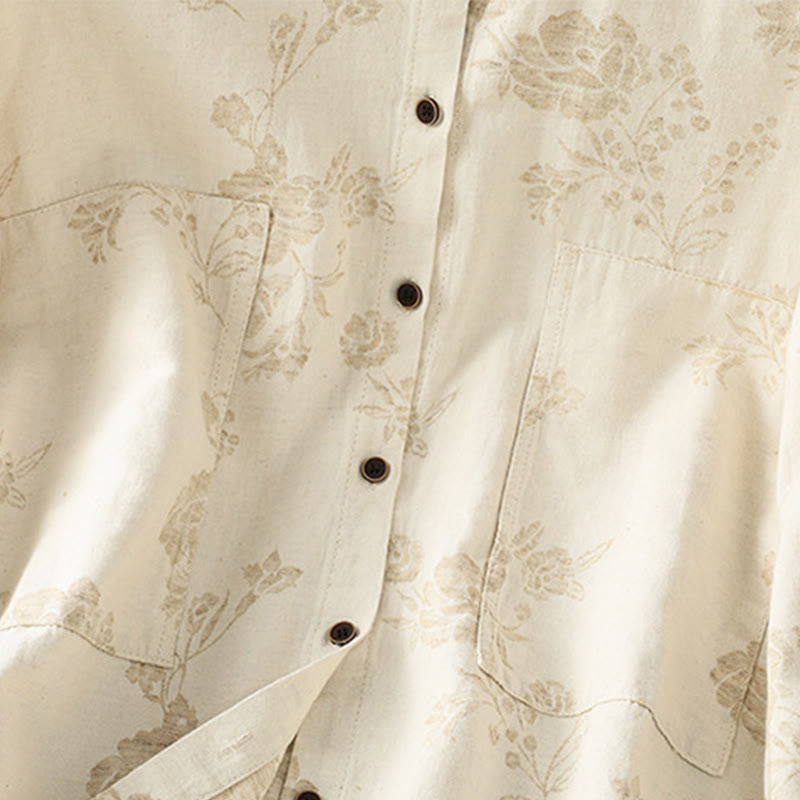 Camisa de poliéster de manga larga para mujer con estampado casual de Buddha Stones - image 14